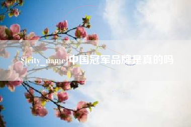 嘉峪关中国冠军品牌是真的吗