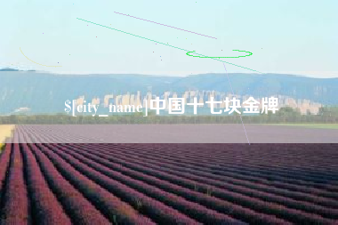 嘉峪关中国十七块金牌