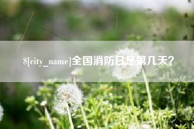 嘉峪关全国消防日是第几天？
