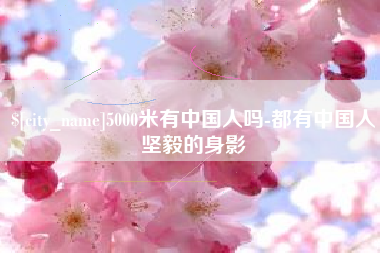 嘉峪关5000米有中国人吗-都有中国人坚毅的身影