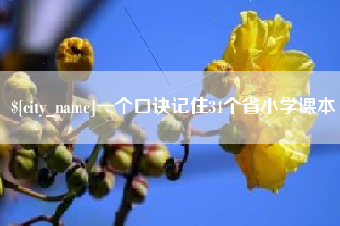 嘉峪关一个口诀记住34个省小学课本