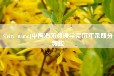 嘉峪关中国消防救援学院历年录取分数线