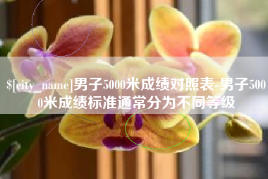 嘉峪关男子5000米成绩对照表-男子5000米成绩标准通常分为不同等级