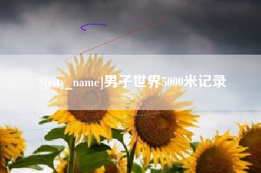嘉峪关男子世界5000米记录