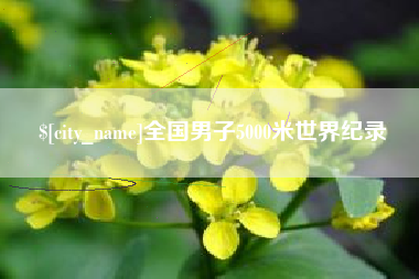 嘉峪关全国男子5000米世界纪录
