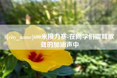 嘉峪关600米接力赛-在同学们震耳欲聋的加油声中