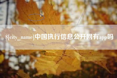 嘉峪关中国执行信息公开网有app吗