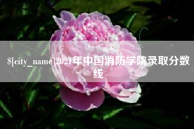 嘉峪关2021年中国消防学院录取分数线