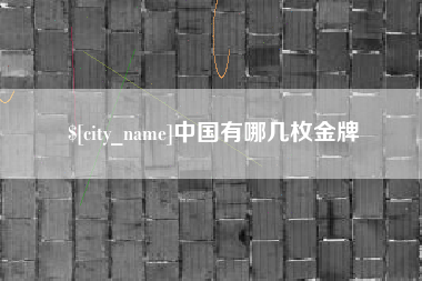 嘉峪关中国有哪几枚金牌