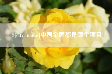 嘉峪关中国金牌都是哪个项目
