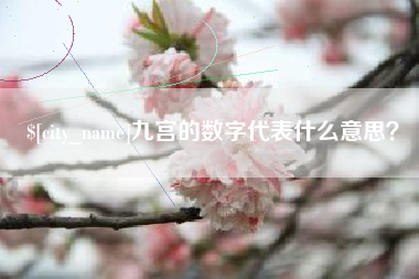 嘉峪关九宫的数字代表什么意思？