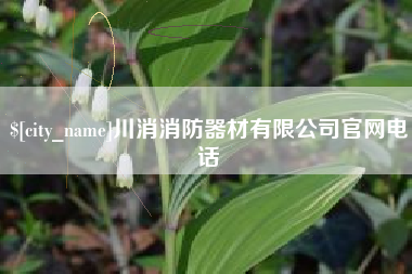 嘉峪关川消消防器材有限公司官网电话
