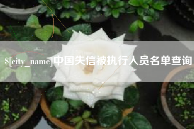 嘉峪关中国失信被执行人员名单查询