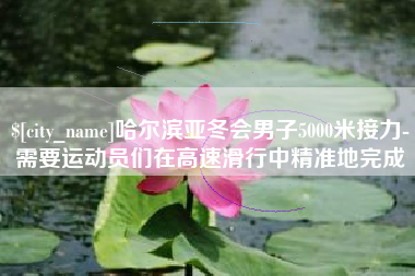 嘉峪关哈尔滨亚冬会男子5000米接力-需要运动员们在高速滑行中精准地完成