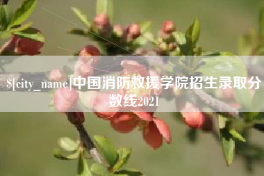 嘉峪关中国消防救援学院招生录取分数线2021