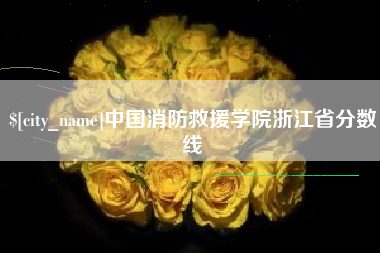 嘉峪关中国消防救援学院浙江省分数线