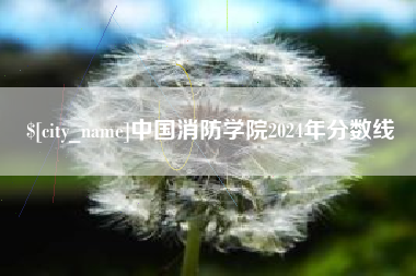 嘉峪关中国消防学院2024年分数线