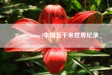 嘉峪关中国五千米世界纪录