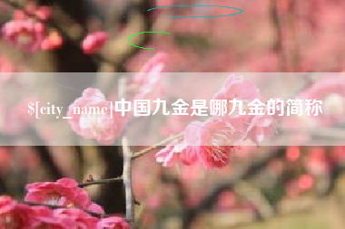 嘉峪关中国九金是哪九金的简称
