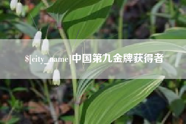 嘉峪关中国第九金牌获得者