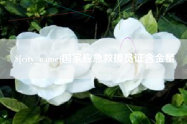 嘉峪关国家应急救援员证含金量