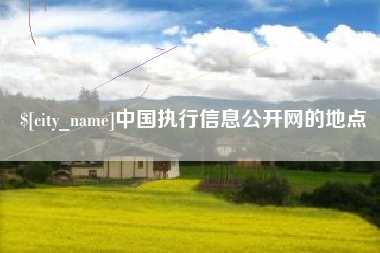 嘉峪关中国执行信息公开网的地点