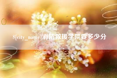 嘉峪关消防救援学院要多少分