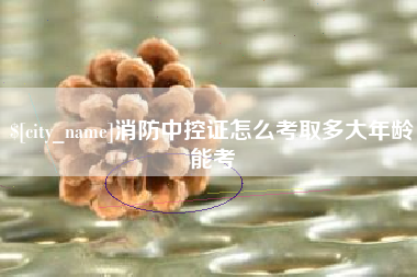 嘉峪关消防中控证怎么考取多大年龄能考